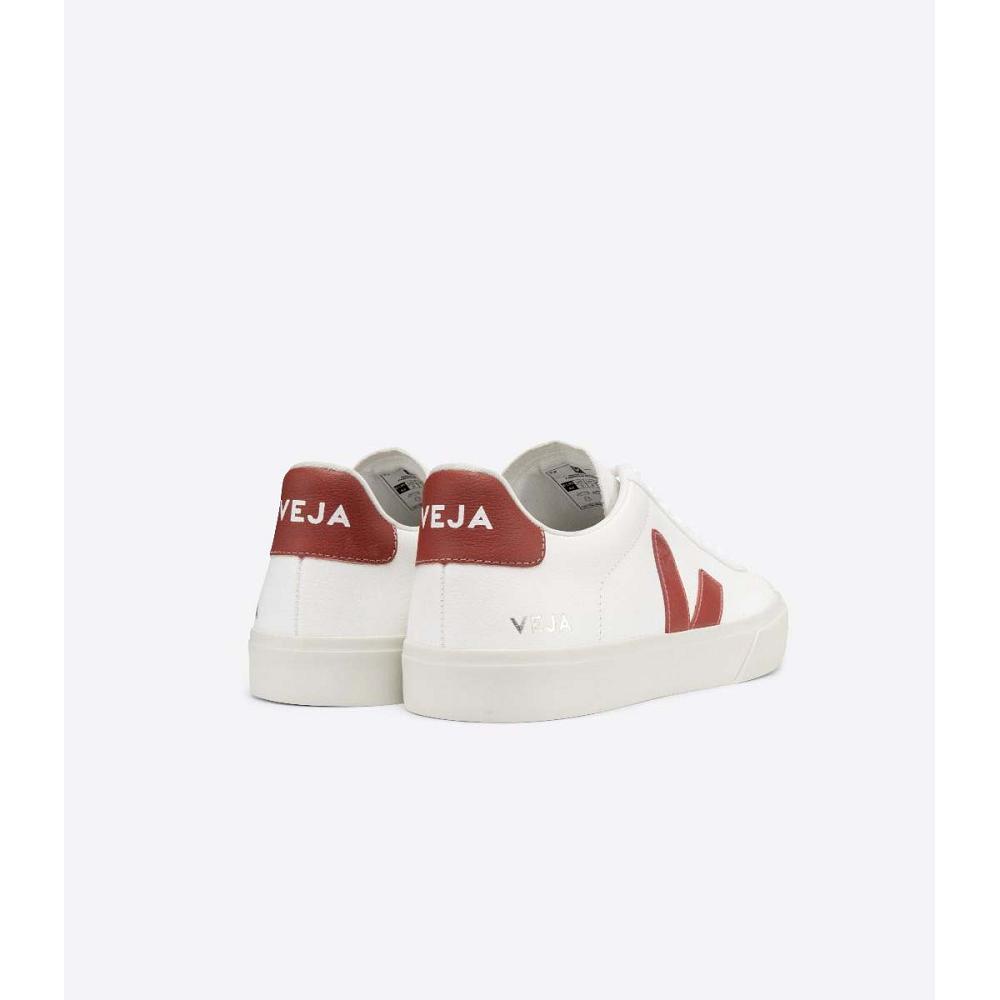 Veja CAMPO CHROMEFREE Men's Low Tops Sneakers White/Red | CA 201ZUT